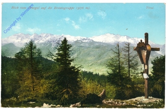 ak204616 Brentagruppe, Blick vom Penegal auf die Brentagruppe