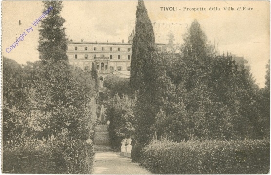 Tivoli, Prospetto della Villa d'Este