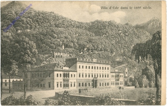 Villa d'Este dans le 18me siecle