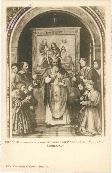 ak204703 Brescia, Chiesa di S. Maria Calcherr, La Messa di S. Apollonio