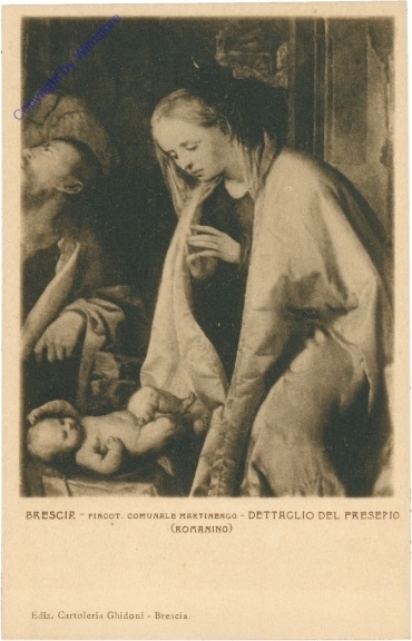 ak204704 Brescia, Fincot. Comunale Martinengo, Dettaglio del Presepio