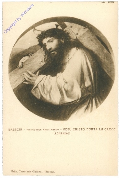 ak204709 Brescia, Finacoteca Martinenco, Gesu Cristo porta la croce