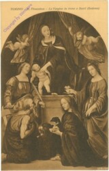 Torino, R. Pinacoteca, La Vergine in trono e Santi