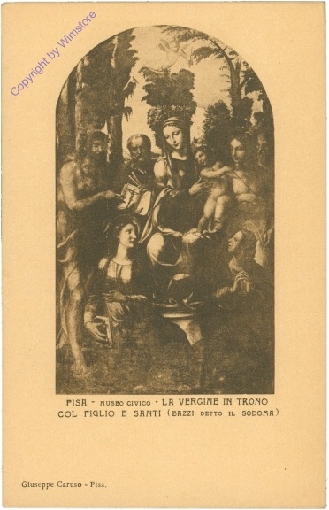 ak204754 Pisa, Museo Civico, La Vergine in trono col figlio e santi