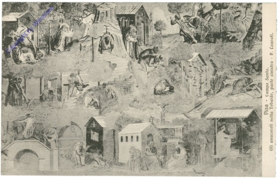 Pisa, Campo Santa, Gli anacoreti nella Tebaide