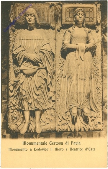Pavia, Monumentale Certosa, Monumento a Lodovico il Moro e Beatrice d'Este