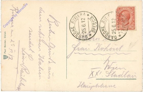 Gardone, Lago di Garda, veduta generale dal Strand-Hotel