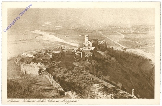 ak204827 Assisi, Veduta dalla Rocca Maggiore