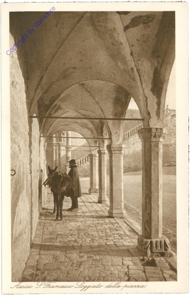 ak204828 Assisi, S. Francesco Loggiato della piazza