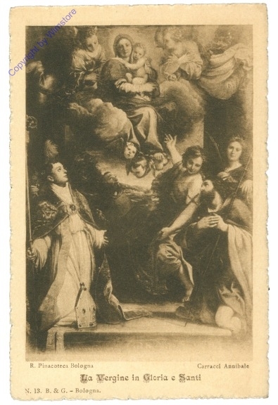 ak204965 Bologna, R. Pinacoteca, La Vergine in Gloria e Santi