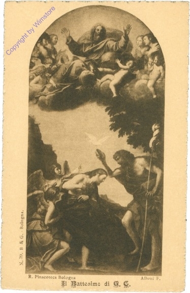 ak204972 Bologna, R. Pinacoteca, Il Battesimo di G.C.