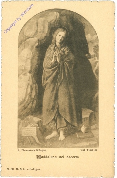 ak204977 Bologna, R. Pinacoteca, Maddalena nes deserto