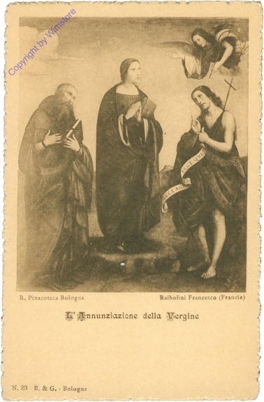 ak204980 Bologna, R. Pinacoteca, L'Annunziazione della Vergine