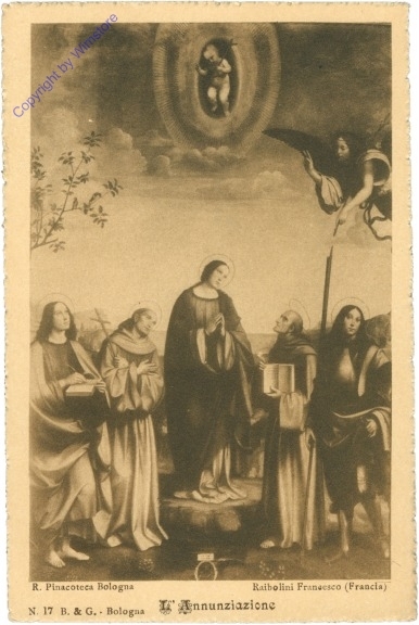 ak204981 Bologna, R. Pinacoteca, L'Annunziazione