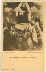 Bologna, R. Pinacoteca, La Vergine in gloria e 6 religiose