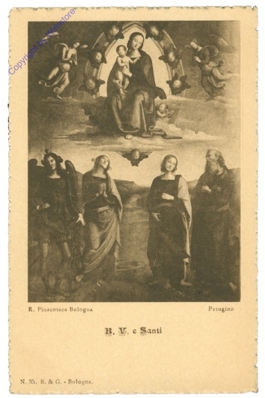 ak204993 Bologna, R. Pinacoteca, B.V. e Santi