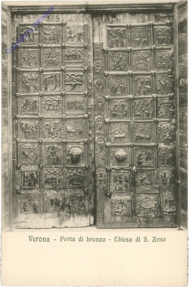 Verona, Porta di bronzo, Chiesa di S. Zeno