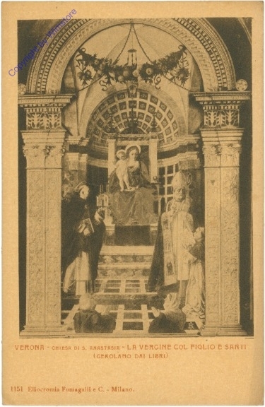 Verona, Chiesa di S. Anastastia, La Vergine col Figlio e Santi