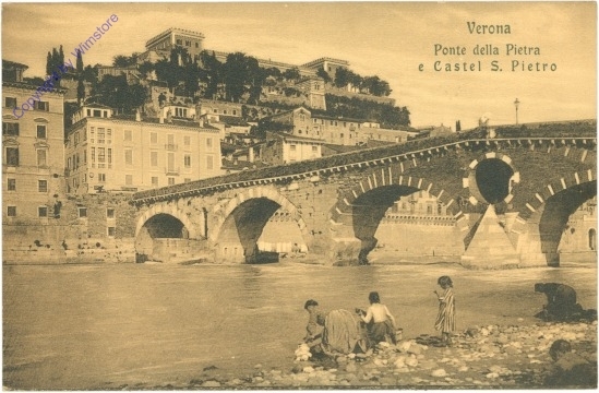 Verona, Ponte della Pietra e Castel S. Pietro
