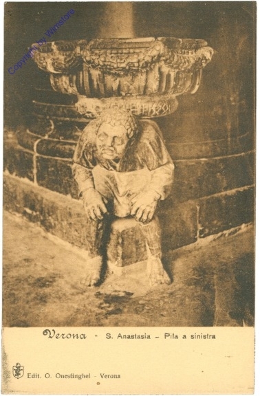Verona, S. Anastasia, Pila a sinistra