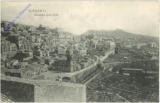 Girgenti, Panorama della citta