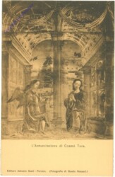 Ferrara, Pinacoteca Municipale, L'Annunciazione di Cosme Tura