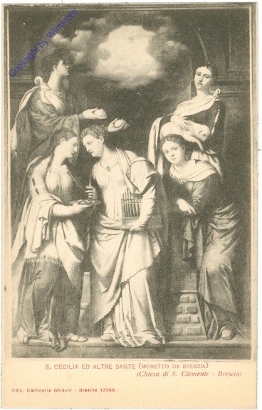 ak205101 Brescia, Chiesa di S. Clemente, S. Cecilia ed altre sante
