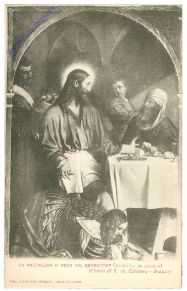 ak205106 Brescia, Chiesa di S.M. Calchera, La Maddalena ai piedi del redentore