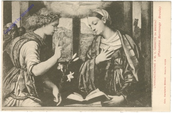 ak205110 Brescia, Pinacoteca Martinengo, L'Annunciazione a M.V.