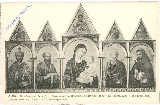 Siena, Accademia di Belle Arti, Ancona con la Madonna e bambino