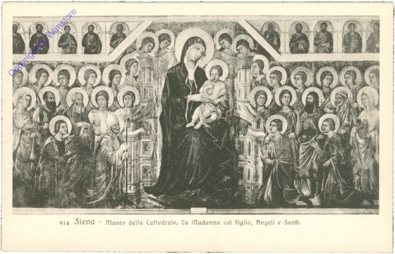 Siena, Museo della Cattedrale, La Madonna col figlio, angeli e santi