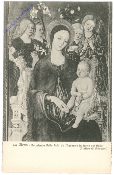 Siena, Accademia di Belle Arti, La Madonna in trono col figlio