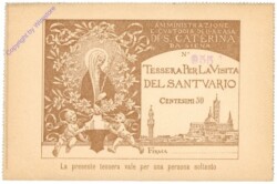 Siena, Eintrittskarte S. Caterina