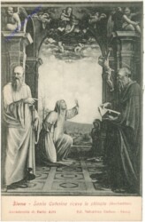 Siena, Accademia di Belle Arti, Santa Caterina riceve le stimate