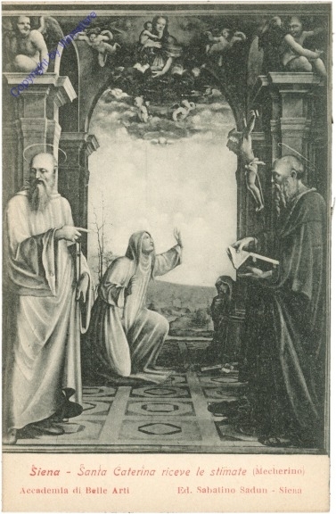Siena, Accademia di Belle Arti, Santa Caterina riceve le stimate