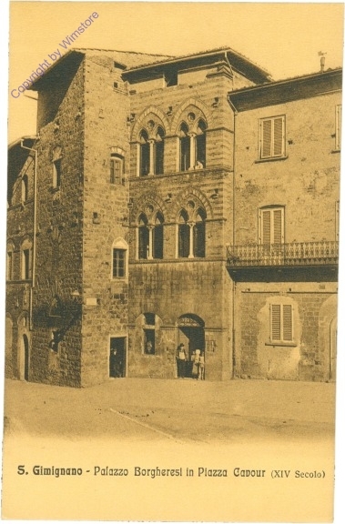 San Gimignano, Palazzo Borgheresi in Piazza Cavour