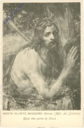 Asciano, Monte Oliveto Maggiore, Gesu che porta la Croce