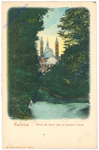 Padova, Chiesa del Santo vista dal Giardino Treves