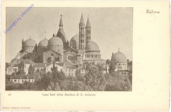 Padova, Lato Sud della Basilica di S. Antonio