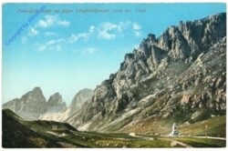 Dolomiti (Dolomiten), Pordaoijoch gegen Langkofelgruppe