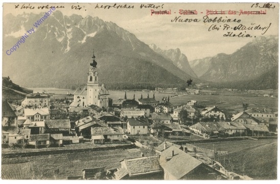 Toblach, Blick in das Ampezzotal