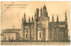 Pavia, Monumentale Certosa, Veduta posteriore della Chiesa