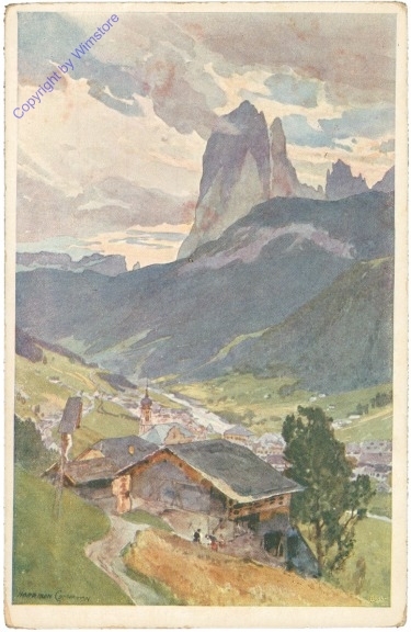 St. Ulrich in Gröden, gegen den Langkofel