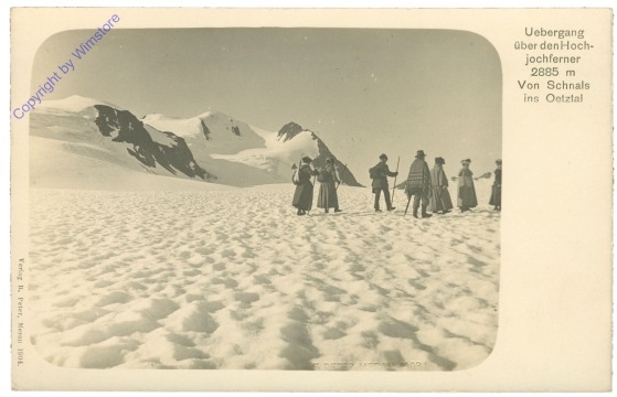Dolomiti (Dolomiten), Übergang über den Hochjochferner
