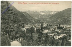 Bolzano (Bozen), Erzherzog Heinrich-Promenade mit Rosengarten