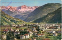 Bolzano (Bozen), Bozen-Gries mit dem Rosengarten