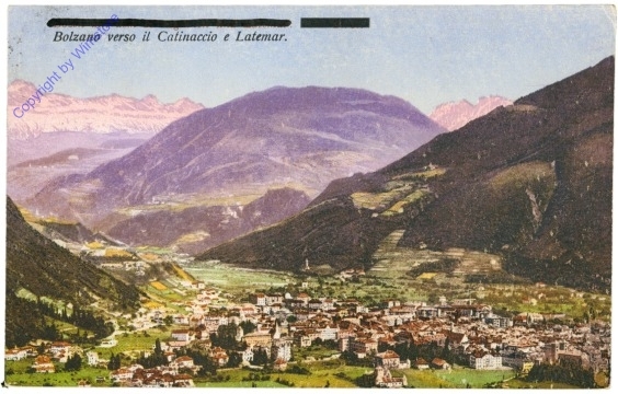 ak205509 Bolzano (Bozen), verso il Catinaccio e Latemar