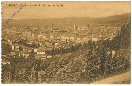 Firenze (Florenz), Panorama da S. Miniato al Monte
