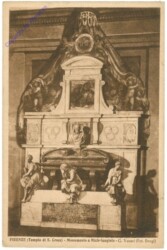 Firenze (Florenz), Tempio di S. Croce, Monumento a Michelangiolo