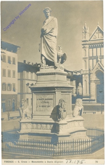 Firenze (Florenz), S. Croce, Monumento a Dante Alighieri